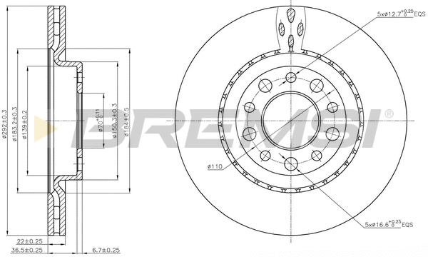 Brake Disc (CD7456V)
