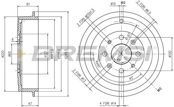 Brake Drum (CR5656)