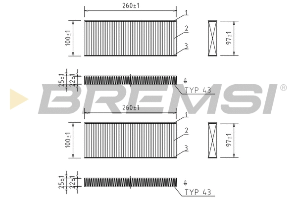 Filter, cabin air (FC0938)