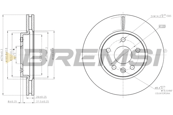 Brake Disc (CD7869V)