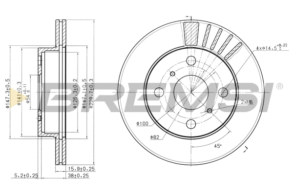 Brake Disc (CD6948V)