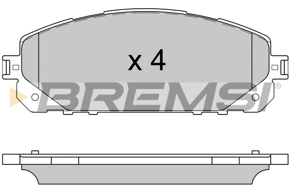 Brake Pad Set, disc brake (BP3605)