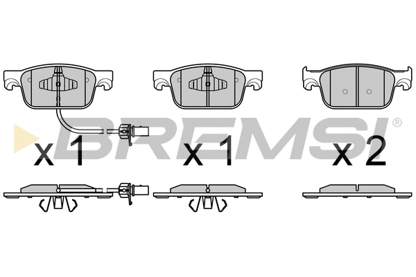 Brake Pad Set, disc brake (BP3761)