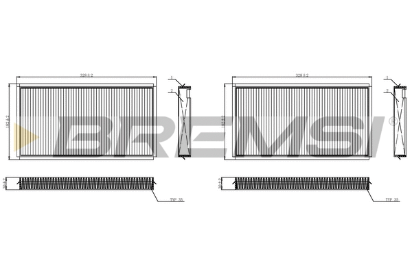 Filter, cabin air (FC0950C)