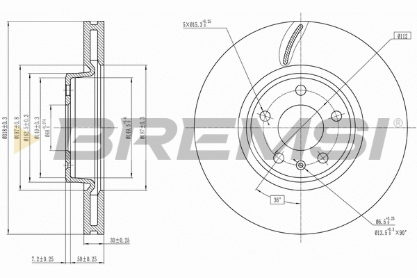 Brake Disc (CD8596V)