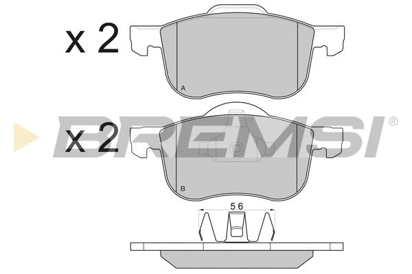Brake Pad Set, disc brake (BP2842)