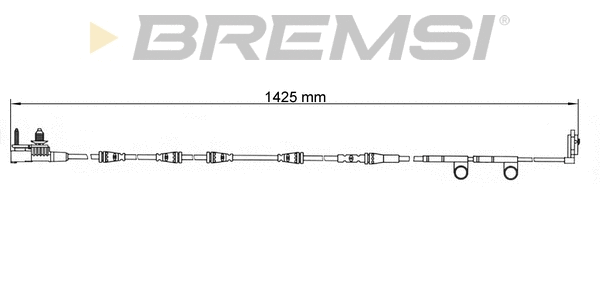 Warning Contact, brake pad wear (WI0781)