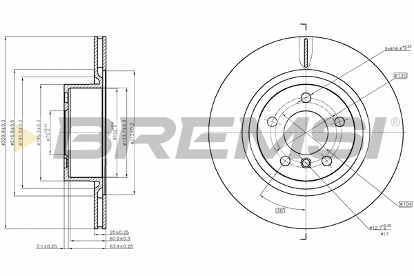 Brake Disc (CD8038V)
