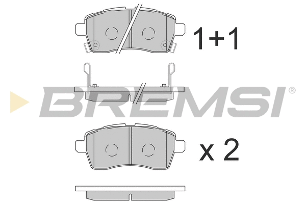 Brake Pad Set, disc brake (BP3858)