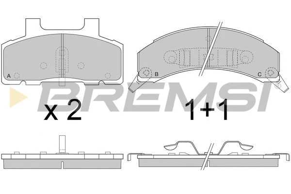 Brake Pad Set, disc brake (BP2785)