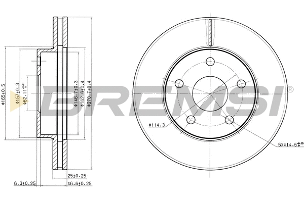 Brake Disc (CD6806V)