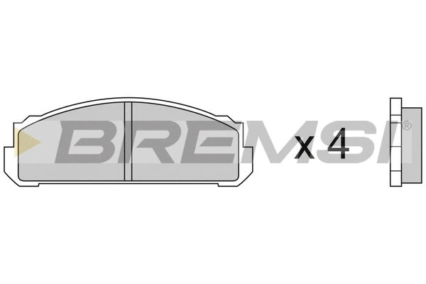 Brake Pad Set, disc brake (BP2076)
