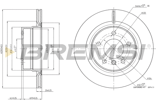 Brake Disc (CD7851V)