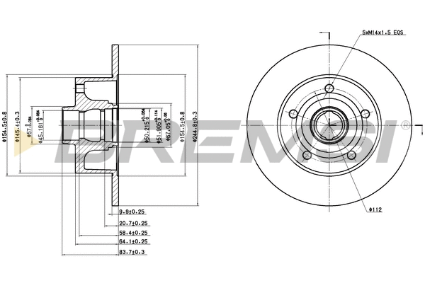 Brake Disc (CD6830S)