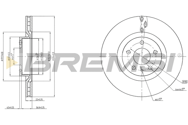 Brake Disc (CD8329V)
