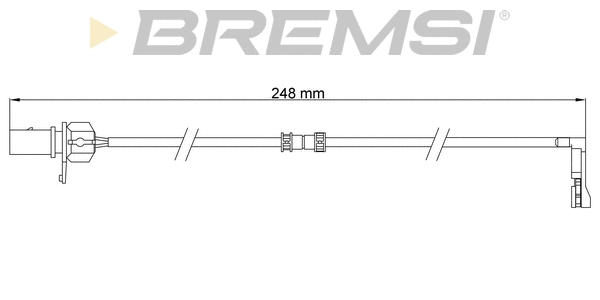 Warning Contact, brake pad wear (WI0796)