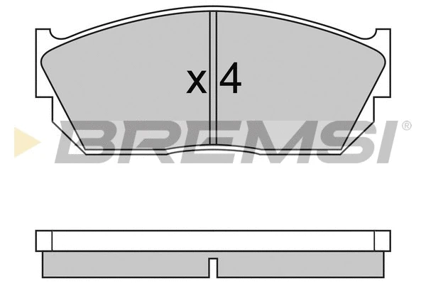 Brake Pad Set, disc brake (BP2245)