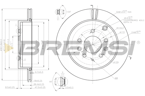 Brake Disc (CD7819V)
