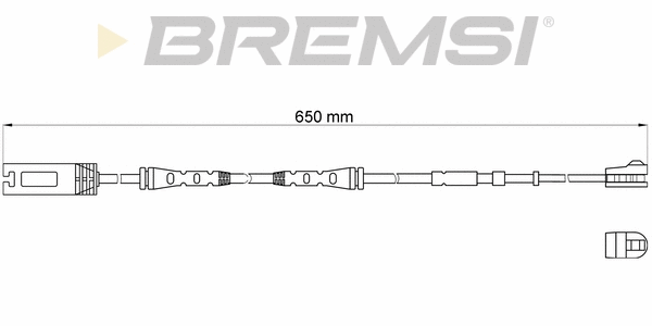 Warning Contact, brake pad wear (WI0689)