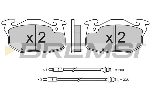 Brake Pad Set, disc brake (BP2550)