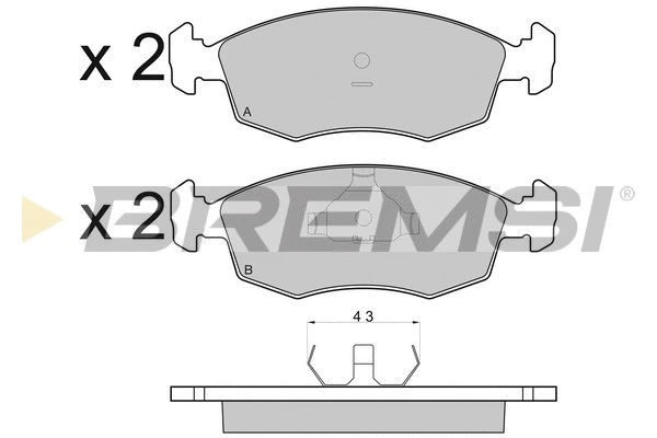 Brake Pad Set, disc brake (BP2950)