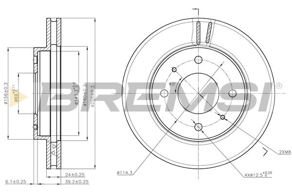 Brake Disc (CD6741V)