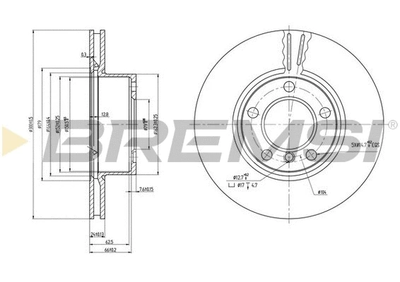 Brake Disc (CD7536V)