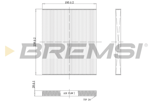 Filter, cabin air (FC0451C)