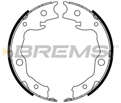 Brake Shoe Set, parking brake (GF0976)