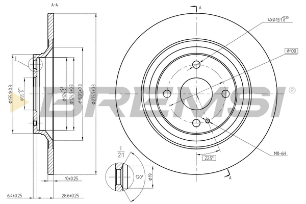 Brake Disc (CD8593S)