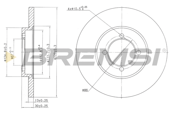 Brake Disc (CD6379S)