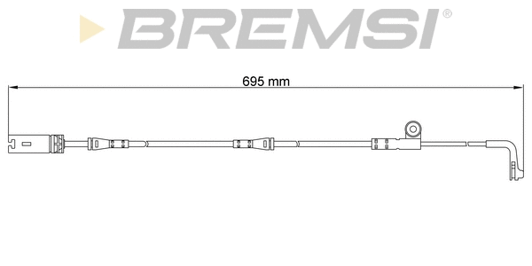 Warning Contact, brake pad wear (WI0636)