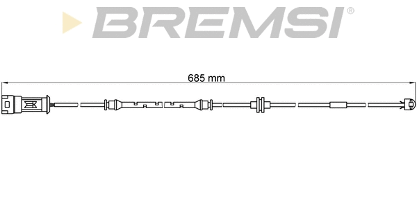 Warning Contact, brake pad wear (WI0604)