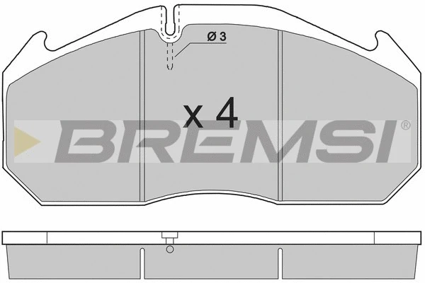 Brake Pad Set, disc brake (BP7264)