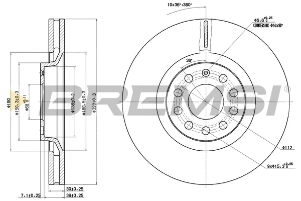 Brake Disc (CD7705V)