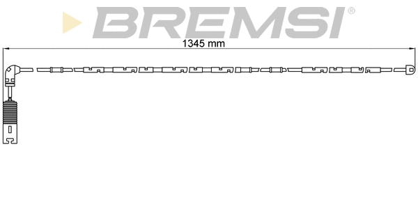 Warning Contact, brake pad wear (WI0582)