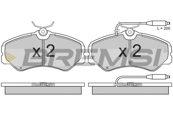 Brake Pad Set, disc brake (BP2337)