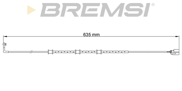 Warning Contact, brake pad wear (WI0757)