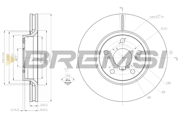 Brake Disc (CD7756V)