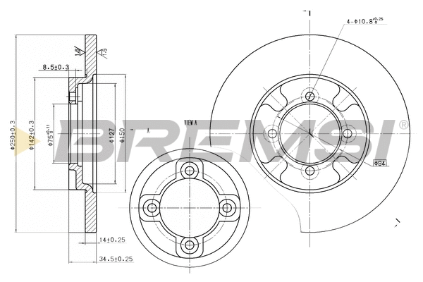 Brake Disc (CD6531S)