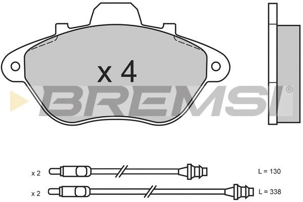 Brake Pad Set, disc brake (BP2465)
