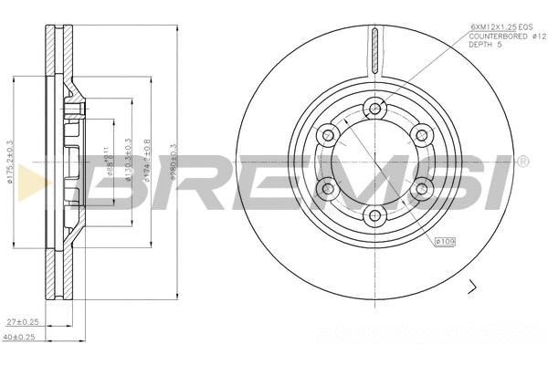 Brake Disc (CD7947V)