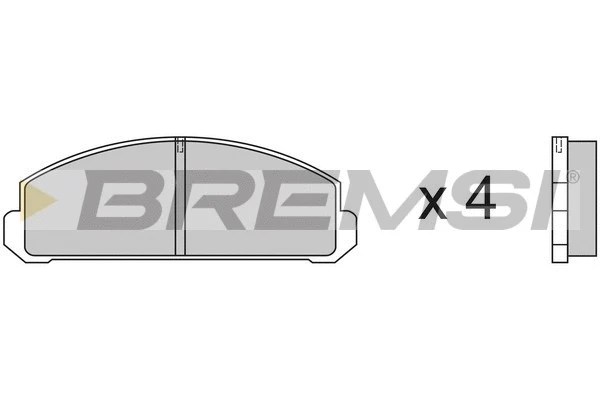 Brake Pad Set, disc brake (BP2123)