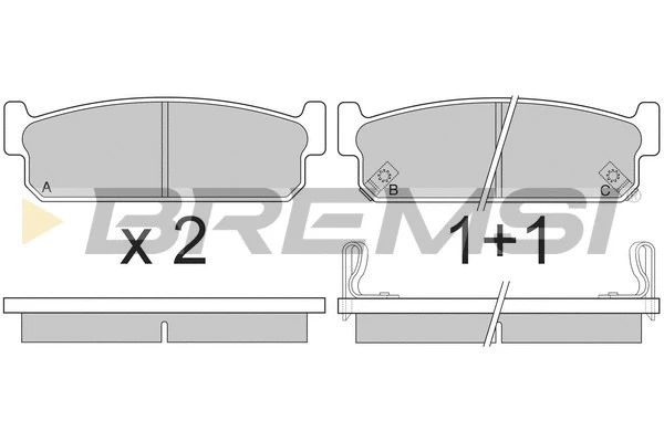 Brake Pad Set, disc brake (BP2860)