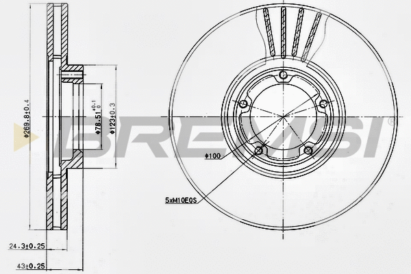Brake Disc (CD6849V)