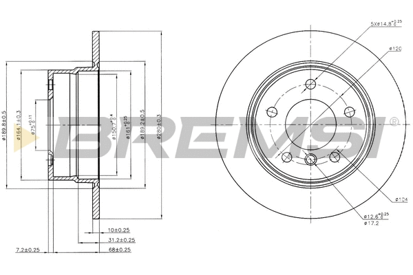 Brake Disc (CD7284S)