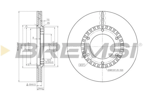 Brake Disc (CD6218V)