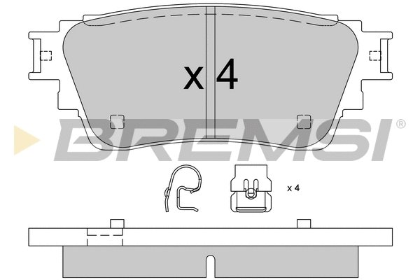 Brake Pad Set, disc brake (BP3826)