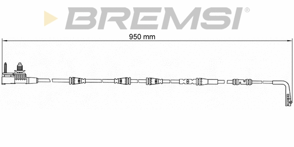 Warning Contact, brake pad wear (WI0782)