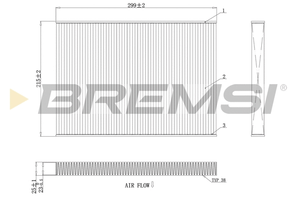 Filter, cabin air (FC0412C)